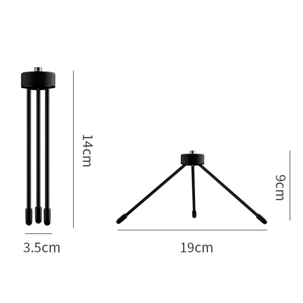 Desktop Phone Holder Tripod Portable Selfie Stand with 1/4" Screw Adapter for Phone Camera Fill Light Desktop Phone Holder Tripod Portable Selfie Stand with 1/4" Screw Adapter for Phone Camera Fill Light